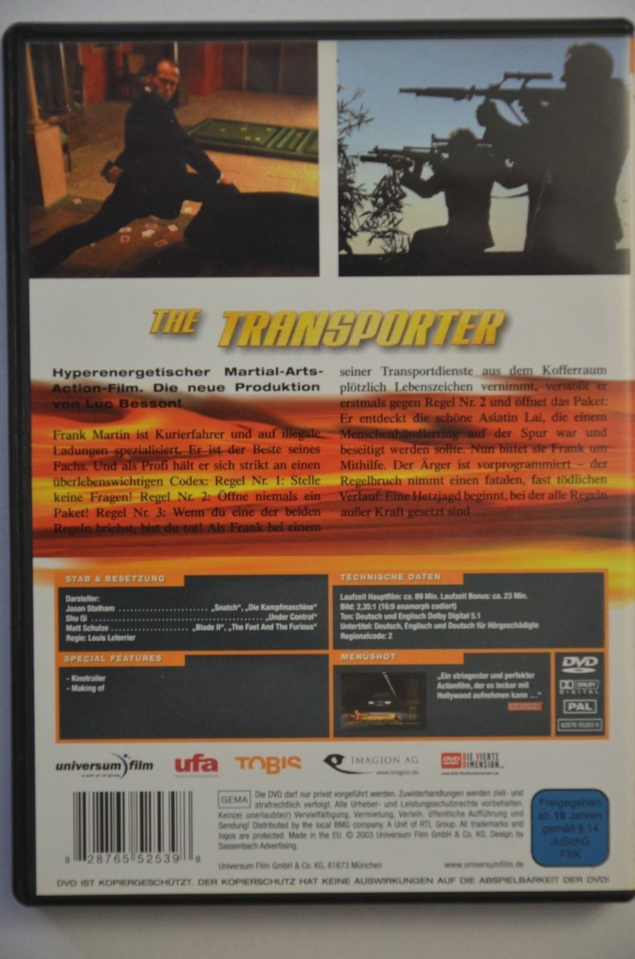 Alle DVDs: Transporter – Neu (gemäss Beschreibung) aus Wetzikon ZH von bausie 1