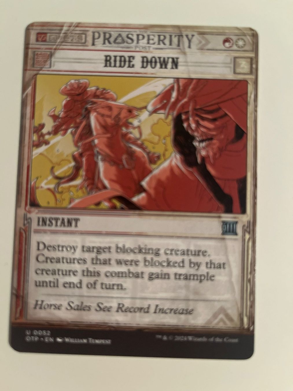 Magic The Gathering Sammelbilder & Trading cards: 1 x Ride Down - Magic: The Gathering - MtG – Gebraucht aus Kriens von Shadi1980