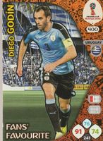 FIFA RUSSIA 2018 Adrenalyn XL 400 FANS' FAVOURITE D. GODIN