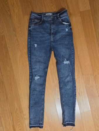 Pull&Bear High Waist Jeans Hose Gr.36/34 mit Elastin