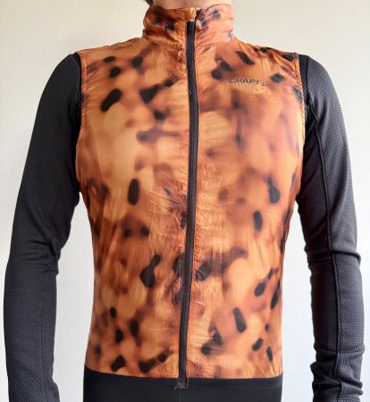 Craft Gravel Weste Herren-Windweste-Orange/Schwarz-Gr.M