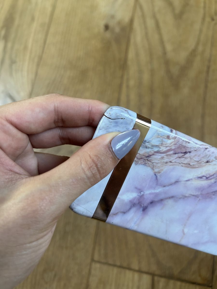 Apple Handys / Smartphones: Handyhülle Marmor Muster, IPhone 8 mit Riss – Gebraucht aus Frauenfeld von jae_vs6j 2