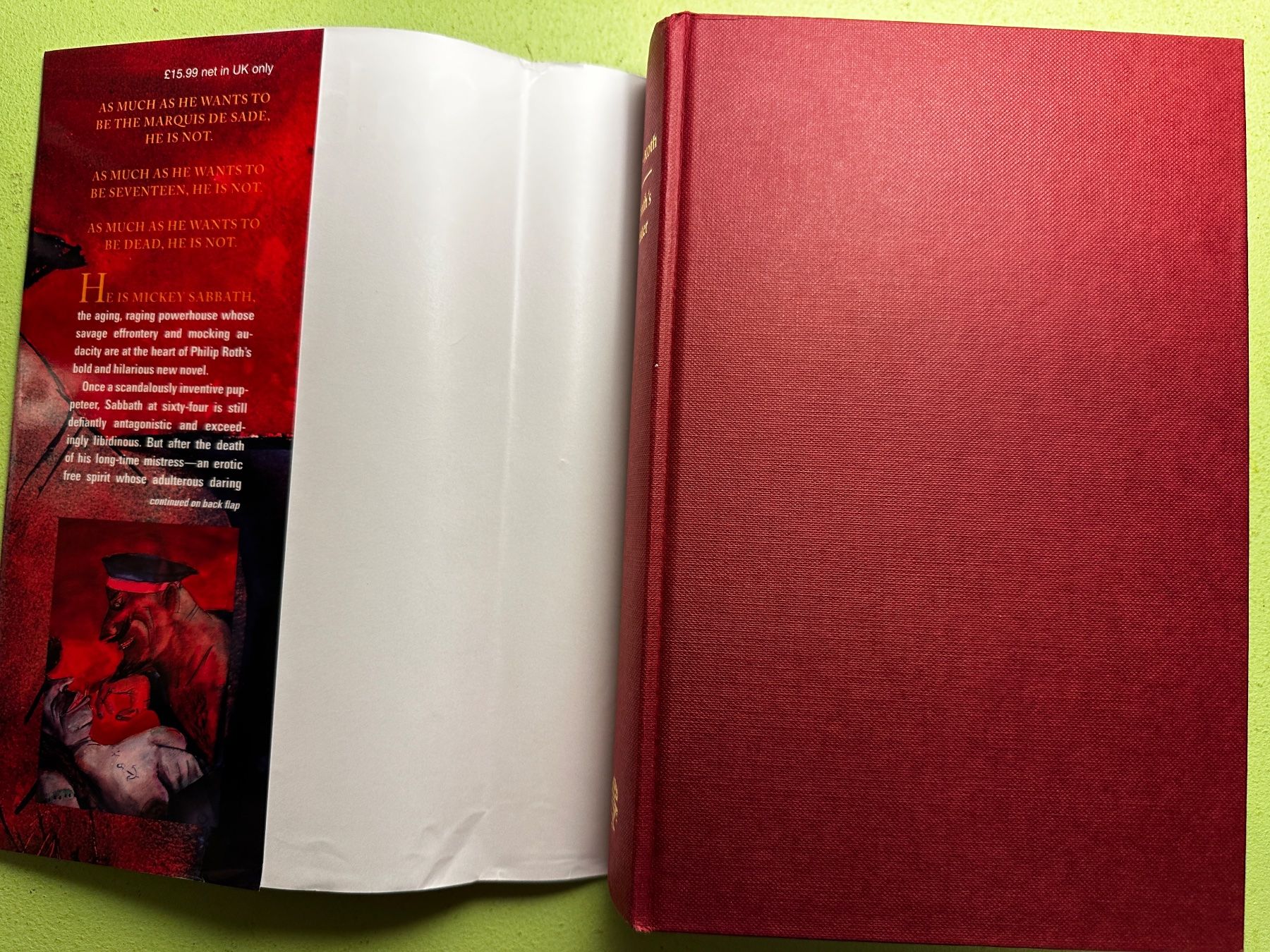 Libri: Philip Roth: Sabbath's Theater. – Usato da Zürich venduto da allp 1