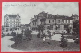 La Chaux-de-Fonds 1910 - Place de la Gare