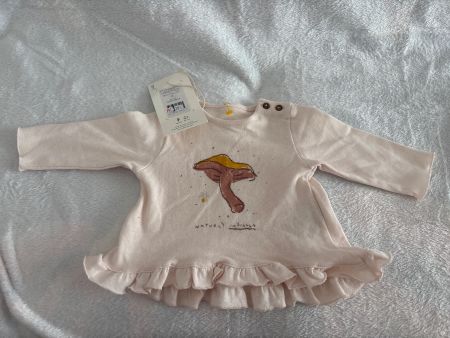 Neues Langarmshirt mit Pilz Motiv, Grösse 3M