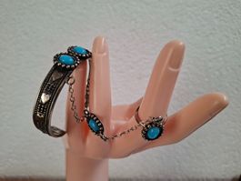 Magnifique ensemble Bague/Bracelet Vintage