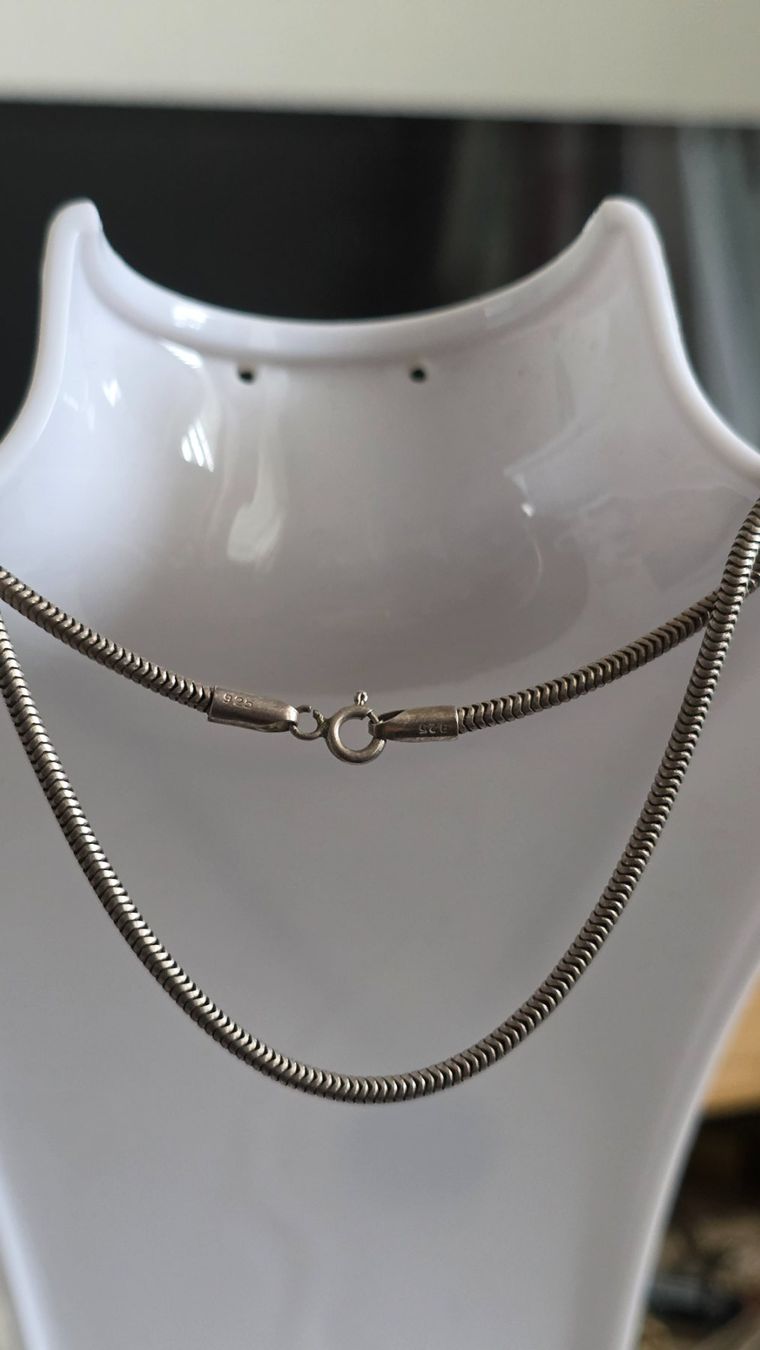 Catenine: Schwere Kette mit Anhänger 925 Silber – Usato da Wittenbach venduto da rose_rosi 3