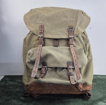 Schweizer Armee Rucksack – Canvas & Leder
