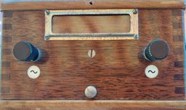 Ancienne boîte en bois pour appareil de mesure 40-60mA