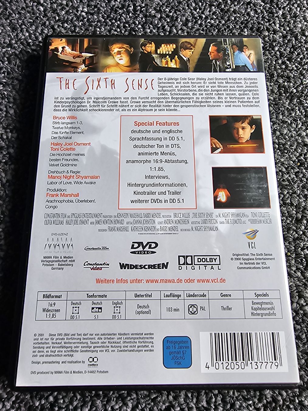 Tutti i DVDs: The Sixth Sense (22535) – Usato da Ruswil venduto da jan_bxl5 1