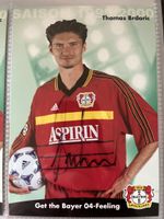 Signiert Thomas Brdaric Bayer Leverkusen Karte