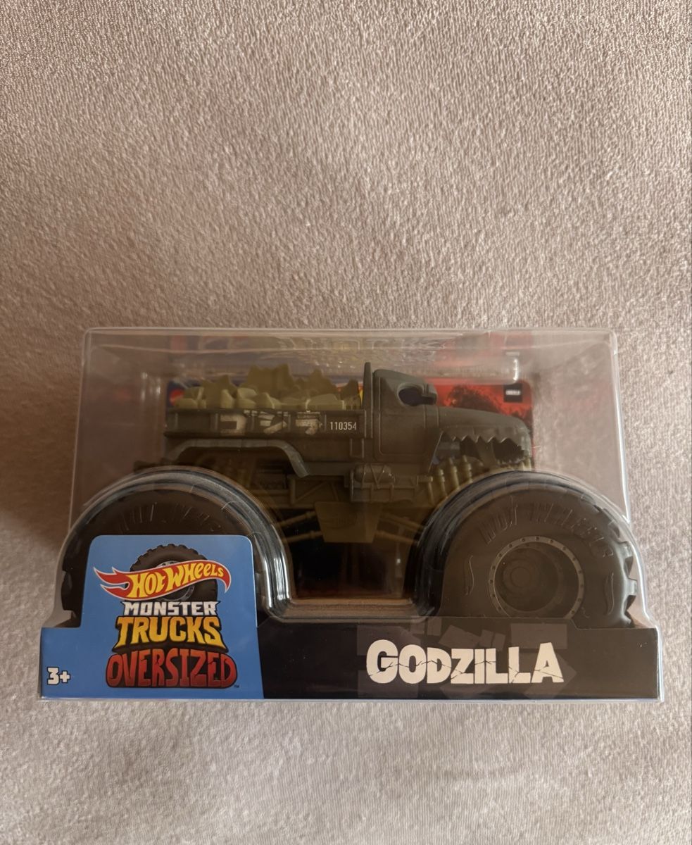Hot Wheels Giocattoli: Hot Wheels Monster Truck Godzilla – Nuovo e nell'imballaggio originale da Wabern venduto da minfaya