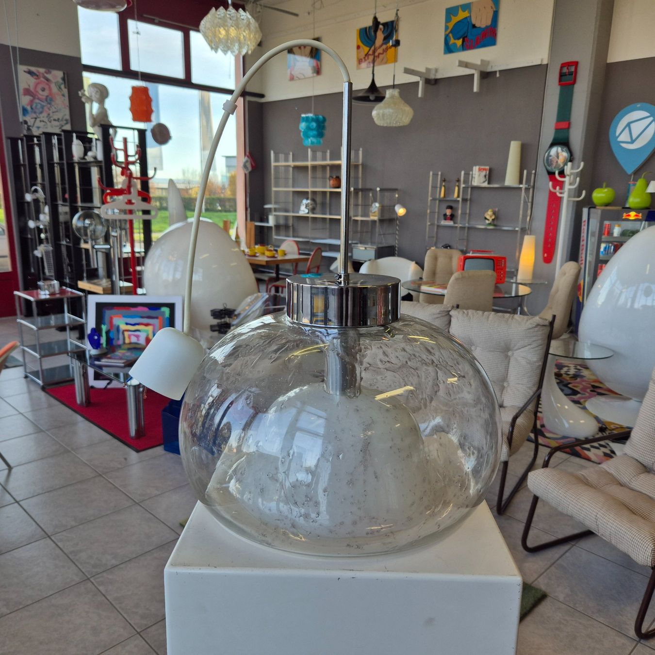 Kronleuchter & Deckenlampen: Doria Glas Hängeleuchte Deckenlampe Pendelleuchte Lampe – Gebraucht aus Nottwil von Wondewa-Shop 8