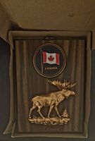 Kanada Wappenschild Holz Elch Ottawa Souvenir/Deko - Top Zus