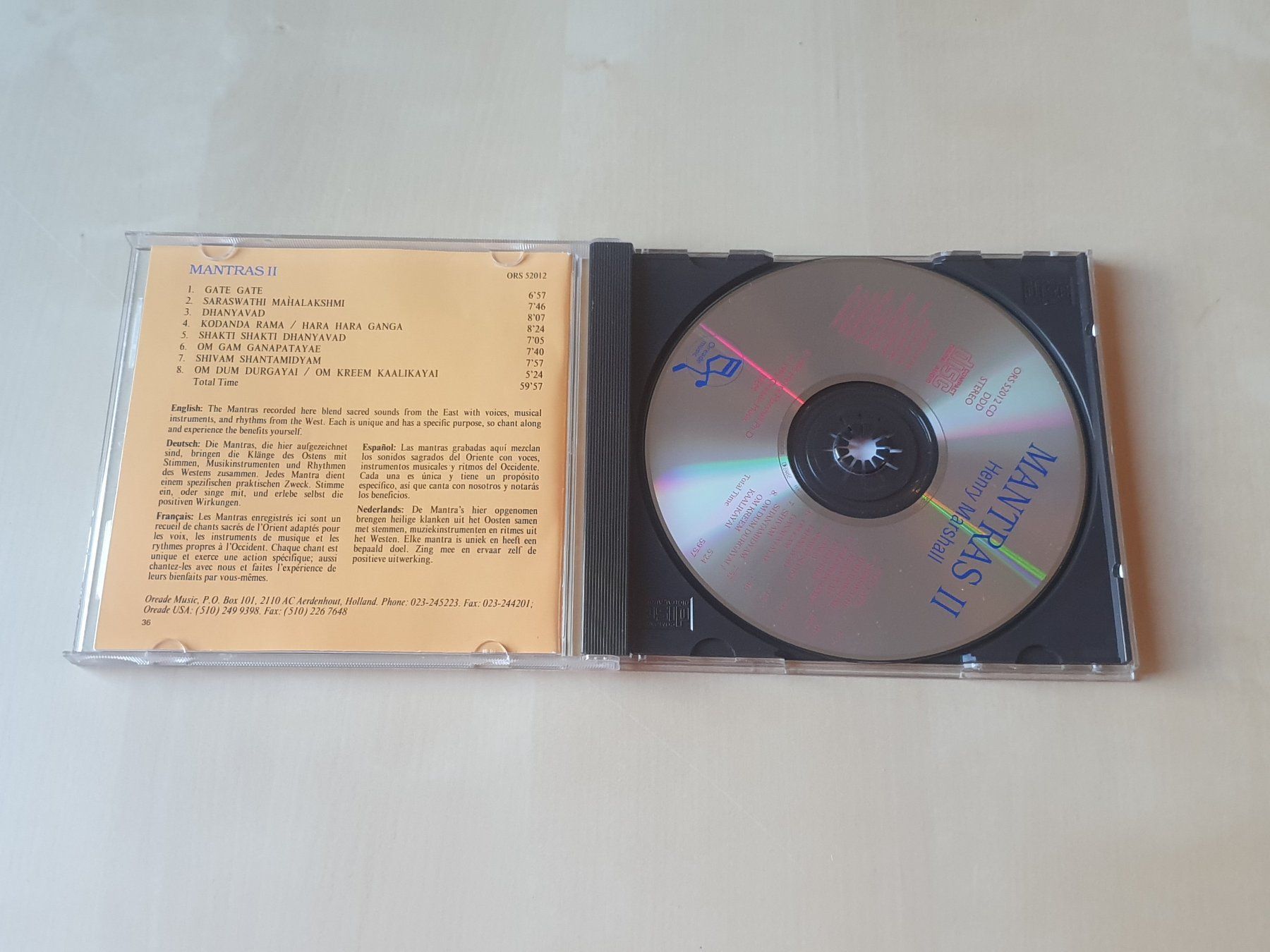 CD: Henry Marshall Mantras II – Usato da Stansstad venduto da collectorsshop 2