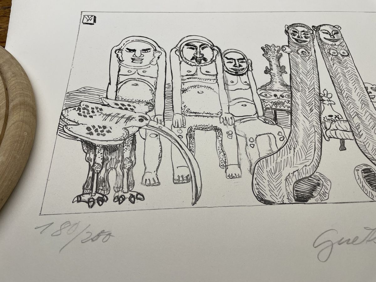 Grafica & Litografie: Lithographie Bruno Weber, handsigniert – Nuovo (secondo la descrizione) da Holderbank AG venduto da Hallo104 1
