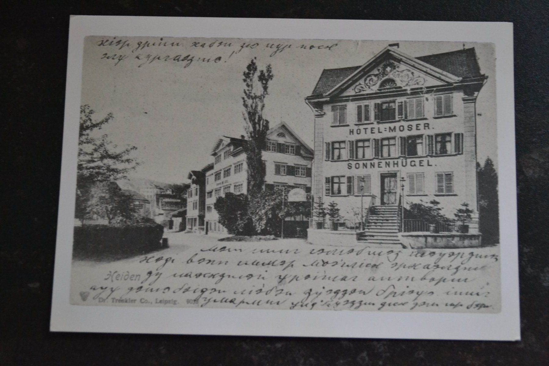 Cartoline postali: AK Heiden AR ehemaliges Hotel Moser – Usato da Beinwil am See venduto da kajak55