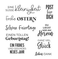 Silikonstempel Diverse Grüsse