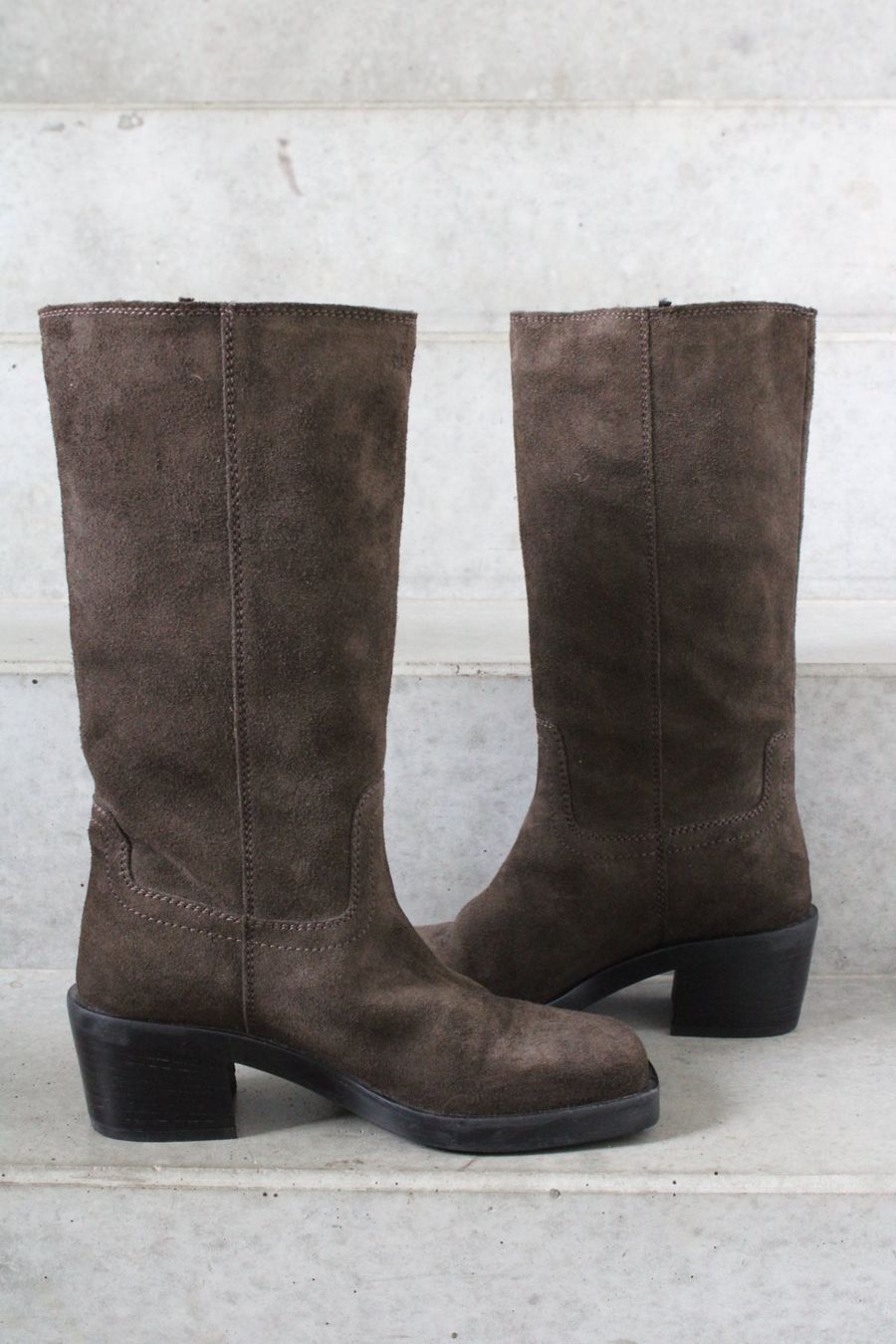 Zara Scarpe da donna: Zara Suede Leather Boots – Nuovo (secondo la descrizione) da St. Gallen venduto da look-twice 3