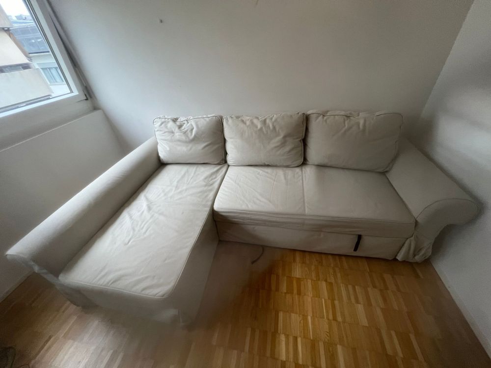 IKEA Backabro 3er-Sitzer Bettsofa mit 2. Bezugsset (Gebraucht) in ...