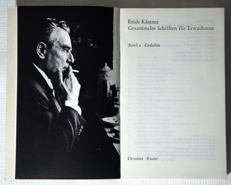 Erich Kästner Gesammelte Schriften für Erwachsene - 8 Bände 4