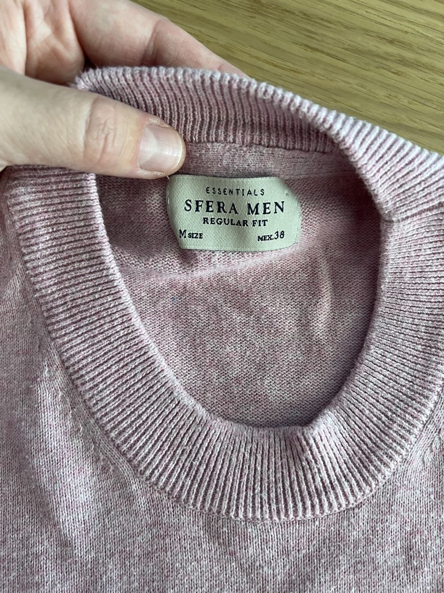 Maglioni & Felpe:  Sfera Men Pullover rosa Baumwolle,  Grösse M – Usato da Luzern venduto da maisonnoir 1