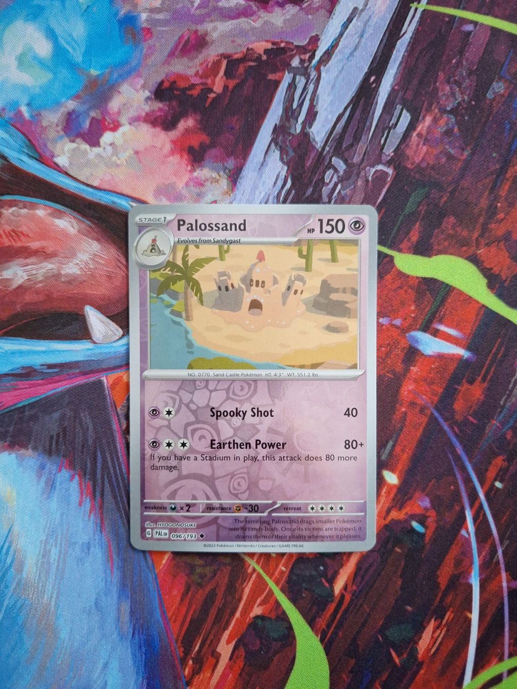 Pokémon Carte collezionabili: Palossand - Reverse Holo - Pokemon Paldea Evolved – Usato da Altstätten SG venduto da GGsGameshop