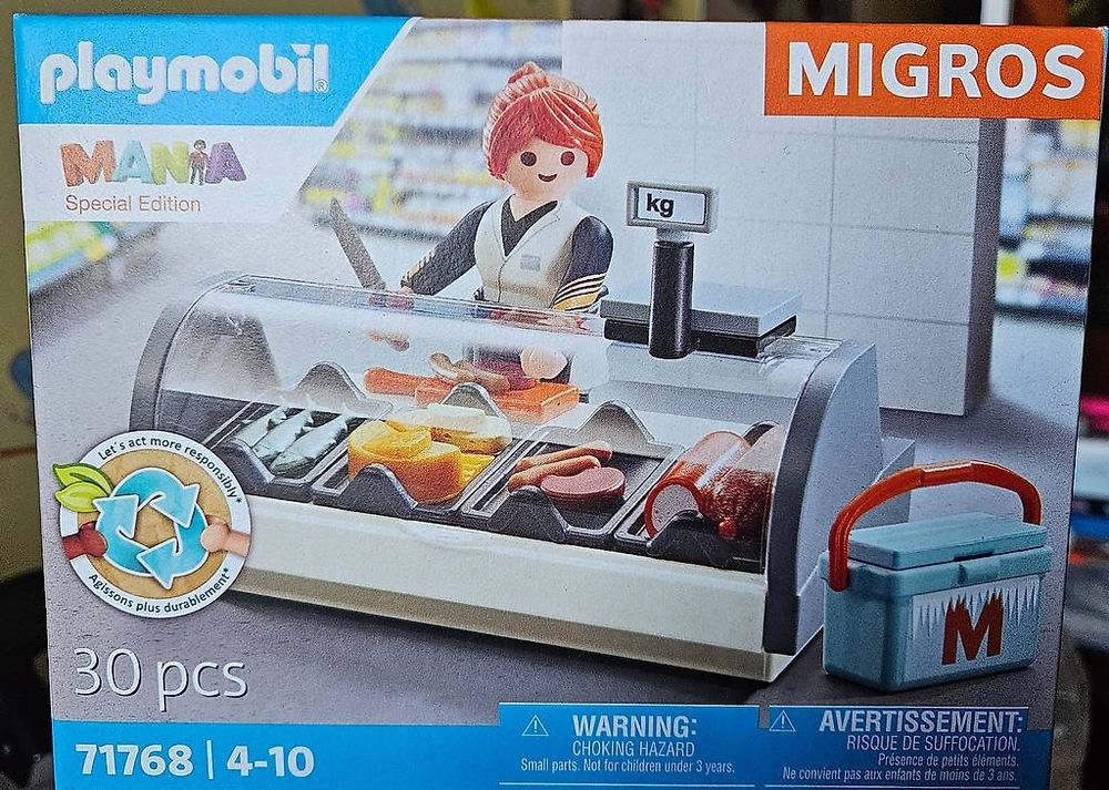 Playmobil Mania - Caisse Enregistreuse 22 Pièces - Exclusivité Migros Suisse 71767 - Neuf