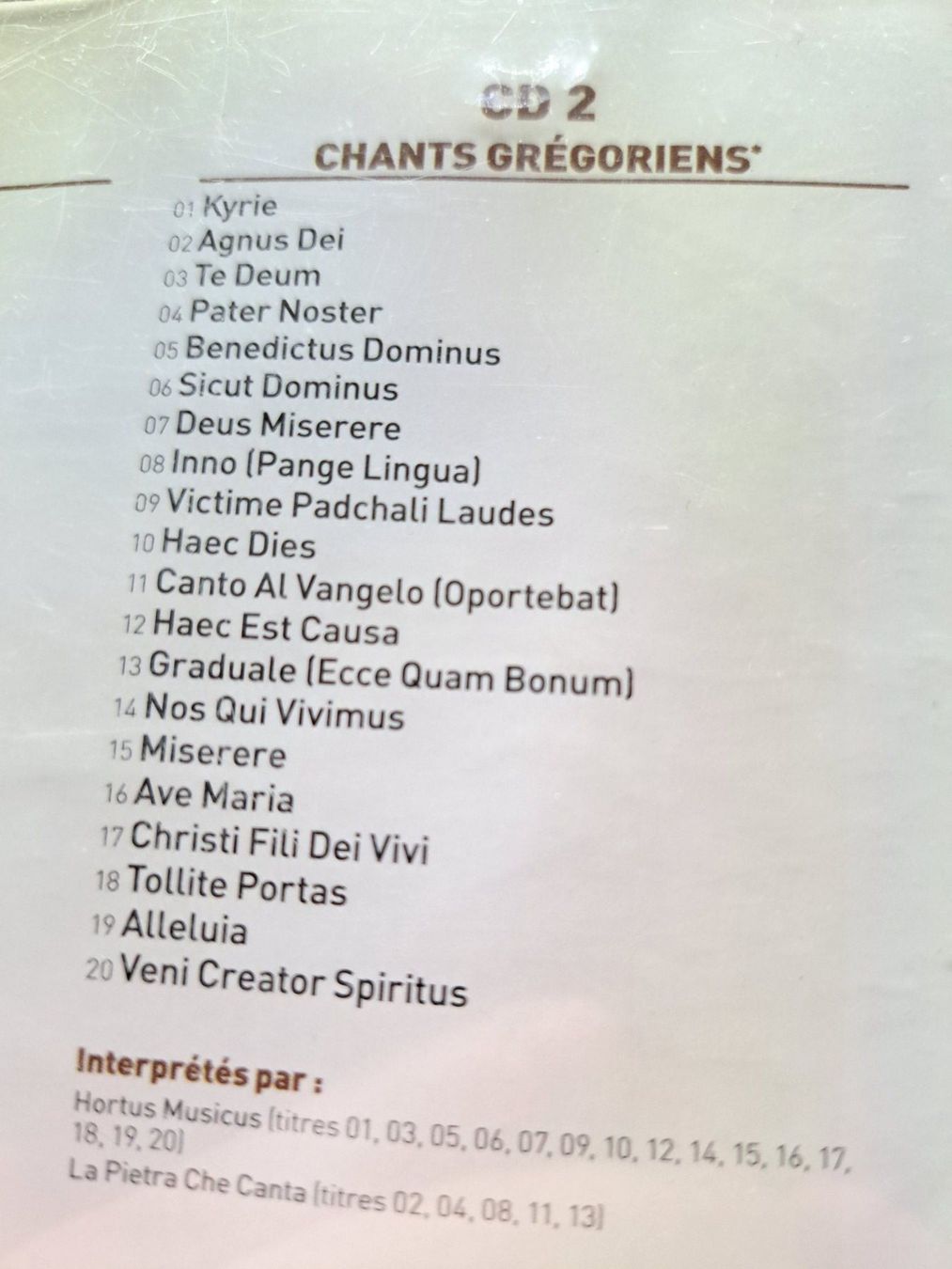 CD: 2 Cds Chants sacrés – Usato da Pully venduto da bro_n52j 3