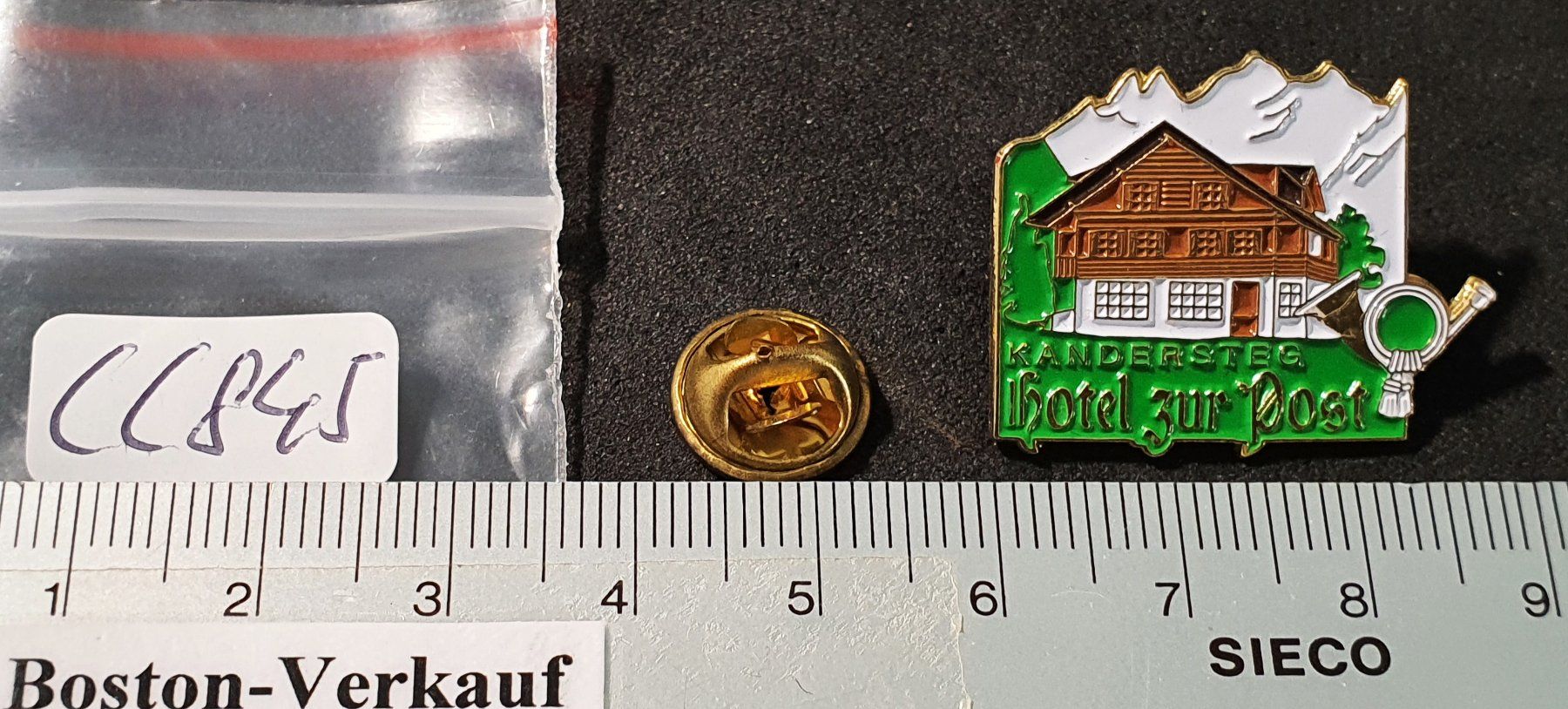 Placchette & Badge: CC845 - Pin Kandersteg Hotel zur Post / Posthorn – Usato da Reinach BL venduto da Boston-Verkauf 1