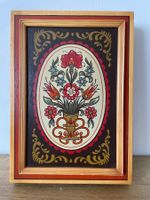 Vintage Kambly Holzschatulle / Holzkassette mit Blumenmotiv