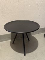 Table basse pliante noire avec sac de transport inclus