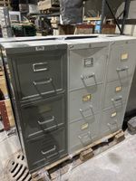 3 er Vintage Metallschrank Set 1x Erga 2 x Vidmar