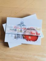 Weihnachtskarten Set "Kugeln" 30 St.