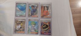 Lot de 6 cartes Pokémon en bon état full art dés 1f