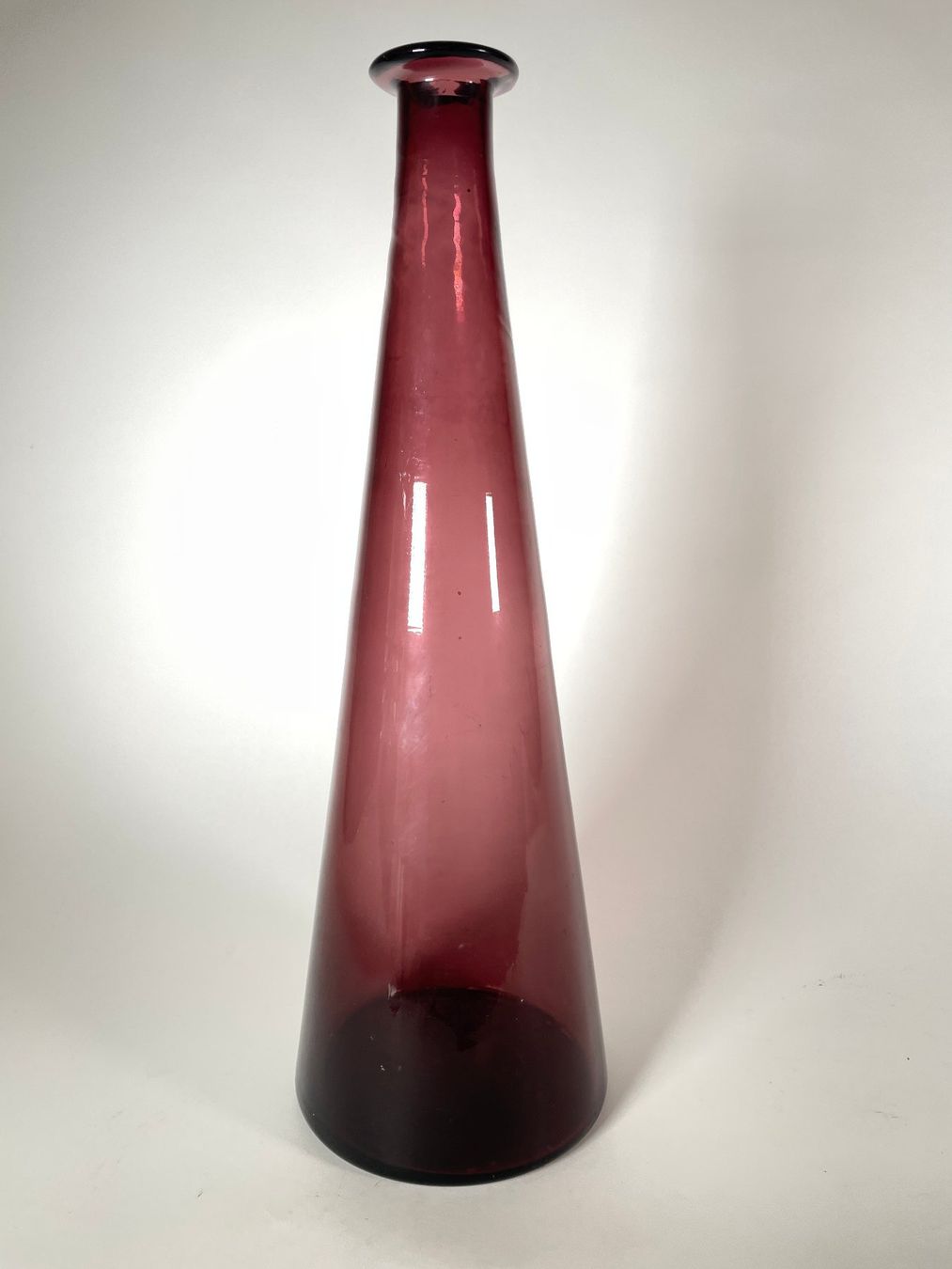 Vasen & Gefässe: Grosse modern geblasene Kunstglas-Vase – Gebraucht aus Zürich von Hedwig-steig