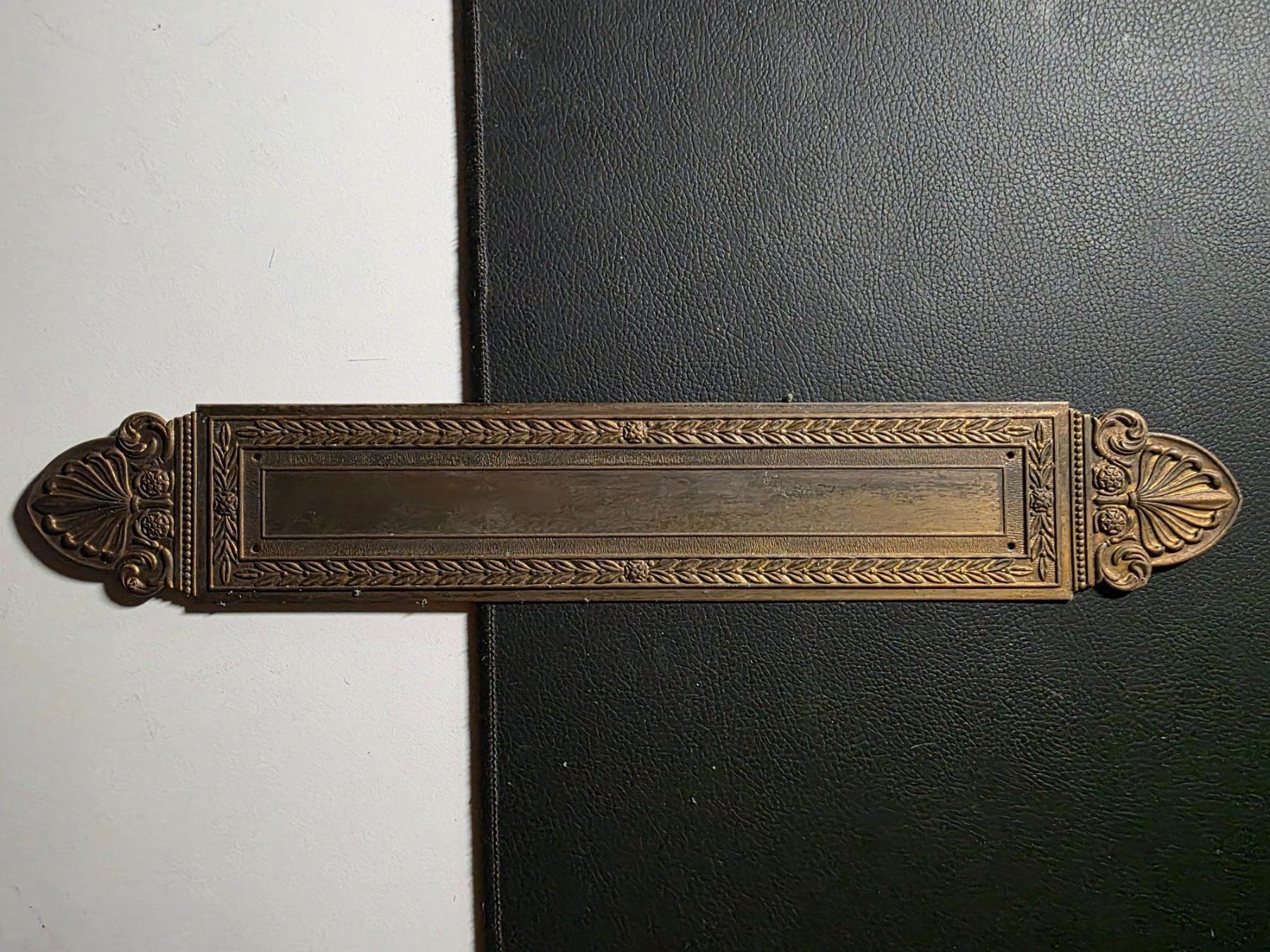 Ferramenta: Vintage alte Messing Rosette Tür Schild – Usato da Walterswil BE venduto da Lonitti 4