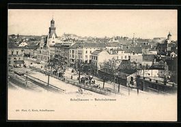 Schaffhausen, Bahnhofstrasse aus der Vog