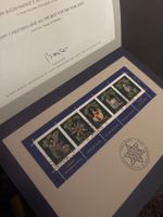 Weihnachtskarten-Set mit Briefmarken 2005 neu