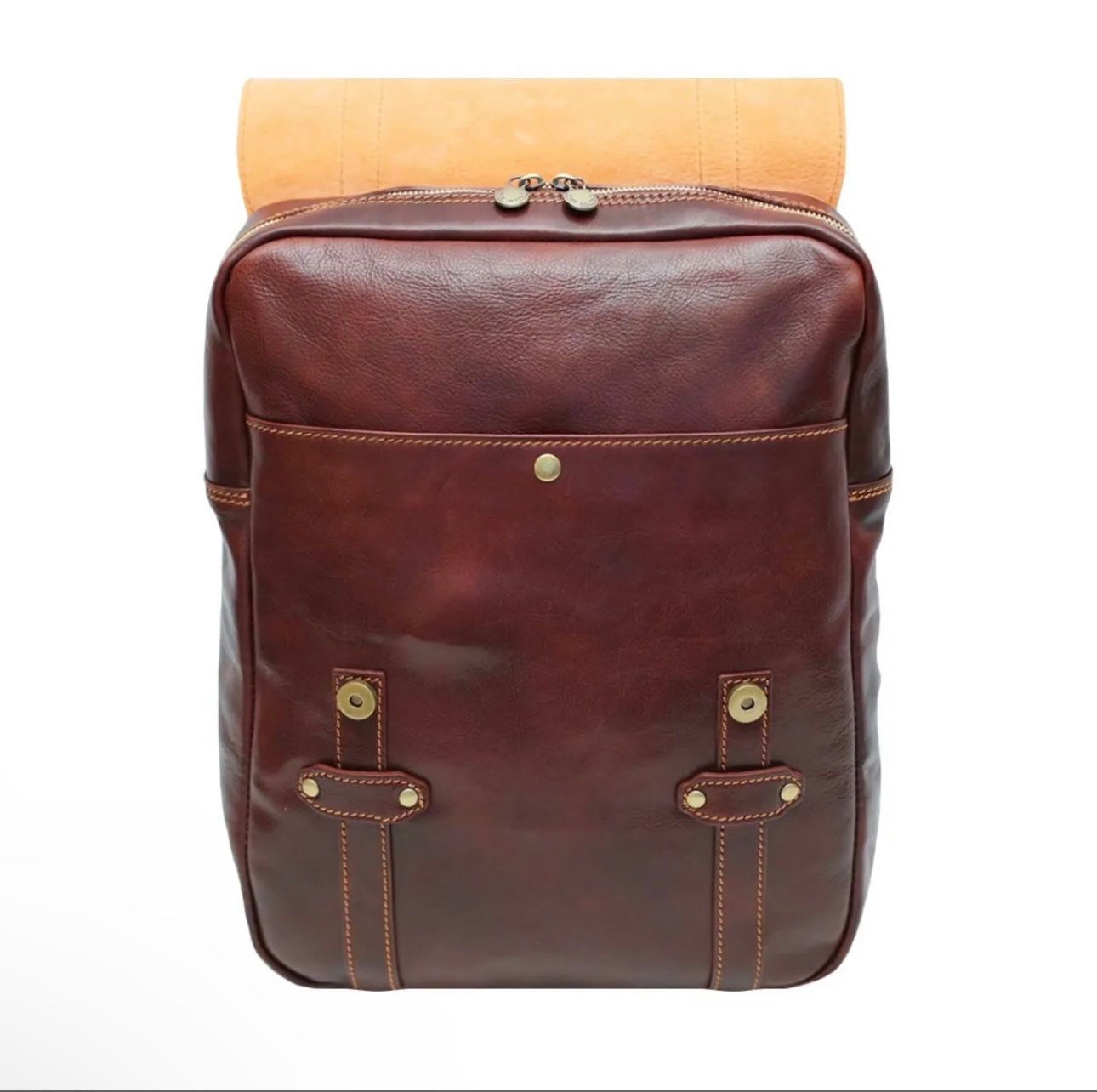 Zaini: Lederrucksack Fiorentino - Farbe: Braun – Nuovo e nell'imballaggio originale da Wittenbach venduto da WWW.DRILUBAGS.CH 1