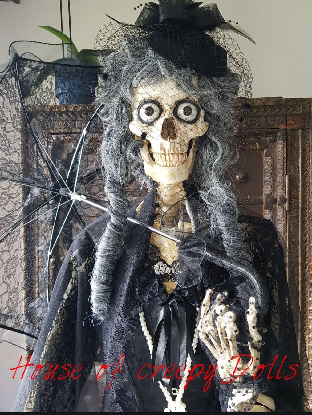 Tutte le decorazioni: HORROR/ HALLOWEEN / SKELETT / BAROCK DAME – Nuovo (secondo la descrizione) da Root venduto da LifestyleAccessoires