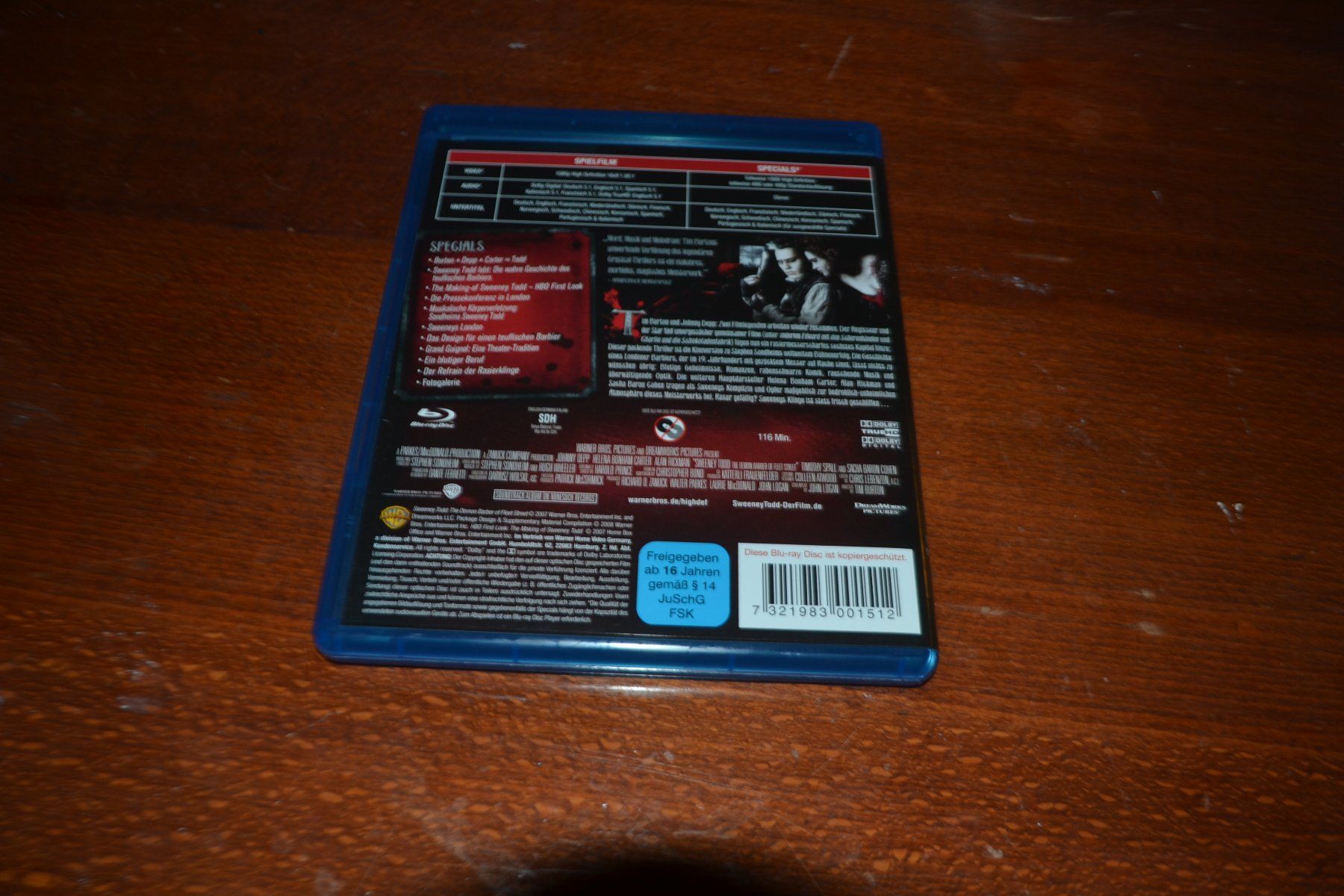 Tutti i DVDs: Sweeney Todd – Usato da Laupen ZH venduto da chefdom 1