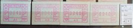 W) I-IV, Automatenmarke 40Rp. Satz postfrisch Kt. 100.-