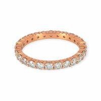 Alliance-Ring 14k Roségold Diamanten 1,50ct