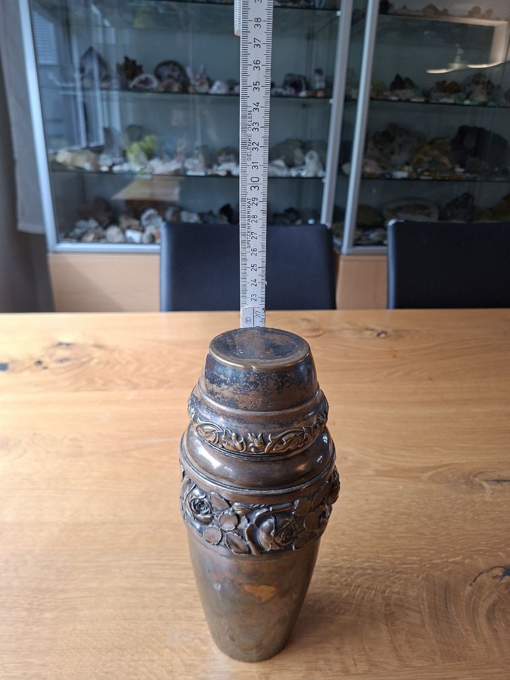 Vasi & Recipienti: Jugendstil Blumenvase mit Rosenmuster, versilbert – Usato da Kreuzlingen venduto da jbu_82 5