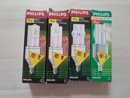 4 X SPARLAMPE 9 WATT E 14