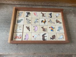 Ahorn Holz und Spiel MEMO Bauernhof Memory Swiss Made