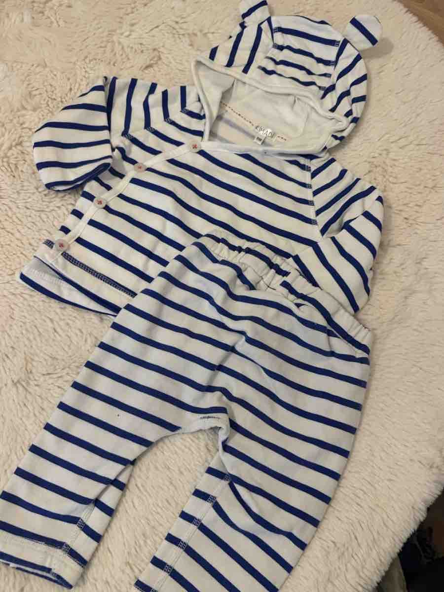 Kleiderpakete & -sets: Ensemble bébé Kimadi rayé bleu et blanc taille 86 – Gebraucht aus La Chaux-de-Fonds von Sabinchenn 2