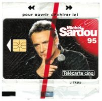 Privat-Telefonkarte Frankreich Michel Sardou originalverp.