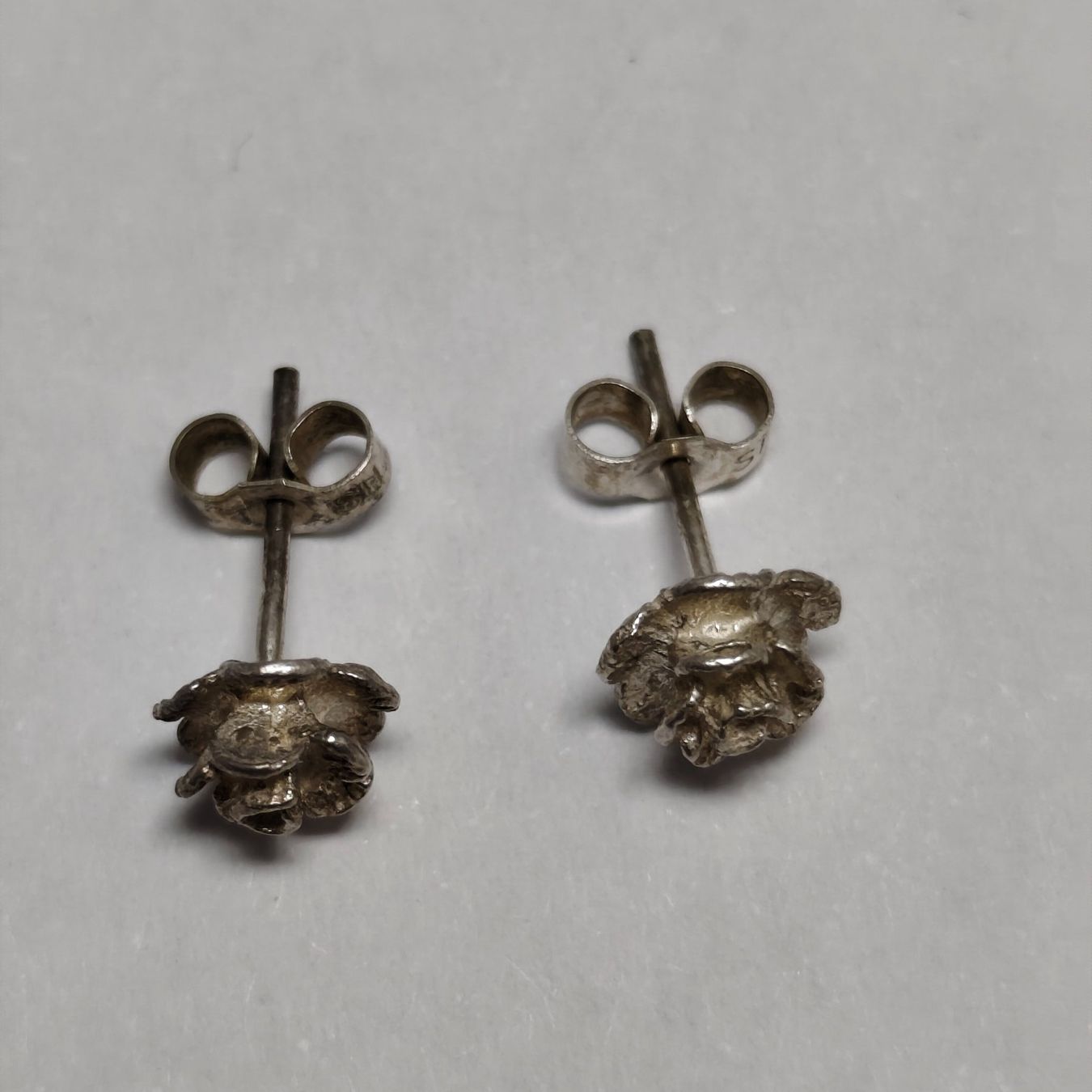 Orecchini pendenti & Orecchini a lobo: Vintage Silver silber Stud Earrings Boucles d'Oreilles #A4 – Usato da Châtelaine venduto da Tropic.Watch2 3